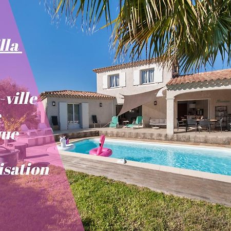 Villa Deidiere 6Pers/Piscine/Petanque/Clim Saint-Cyr-sur-Mer Exteriör bild